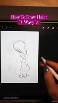 Image result for How to Draw Long Wavy Hair