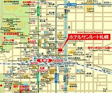 Image result for Sapporo Tourist Map