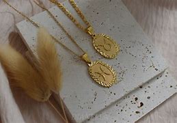 Image result for Gold Zodiac Necklace