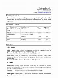 Image result for VLSI Engineer Resume Template