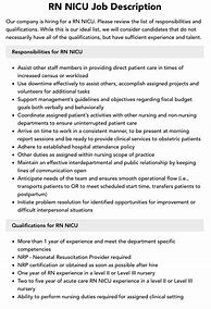 Image result for Unit Clerk Job Description for Nicu