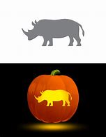 Image result for Rhino Pumpkin Stencil