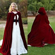 Image result for Lady in White and Gold Hooded Cloak