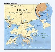 Image result for Map of China Hong Kong Border