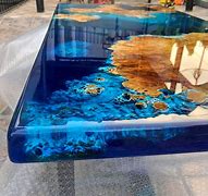 Image result for Blue Epoxy and Table Top