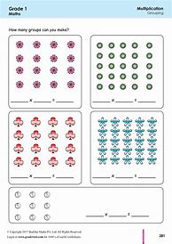 Image result for Equal Groups Multiplication Worksheets