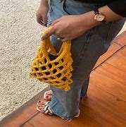 Image result for Tas Rajut Double Crochet