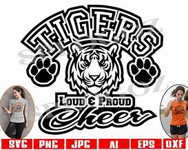 Image result for Tiger Cheer SVG