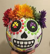 Image result for Day of Dead Pumpkin