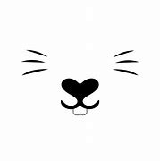 Image result for Cat Nose Vector Black and White