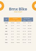 Image result for BMX Bike Size Chart