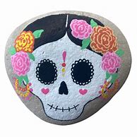 Image result for Sugar Skull Rock Painting