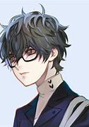 Image result for Anime Boy with Glasses and Flower