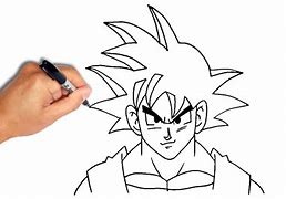 Image result for goku head drawing