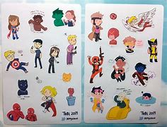 Image result for Marvel Sticker Sheets