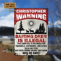 Image result for Deer Hunting Tin Signs