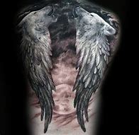 Image result for Wolf Back Tattoo Men