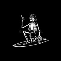 Image result for Skeleton Surfboard Decal