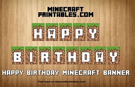 Image result for Minecraft Birthday Letters