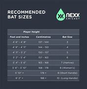 Image result for Junior Bat Size Chart