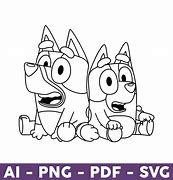 Image result for Bluey and Bingo Cut Out