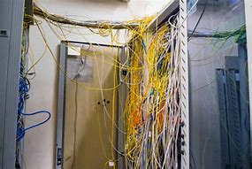 Image result for Messy Data Center Cables