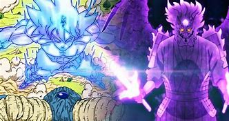 Image result for Super Saiyan God Goku vs Naruto