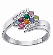 Image result for Personalized Family Birthstone Rings