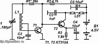 Image result for Transistor Radio Schematic