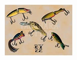 Image result for Fishing Lure Tattoo