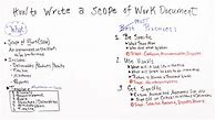 Image result for Scope of Work Examples