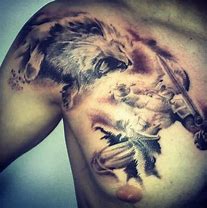 Image result for Fighting Lion Tattoo