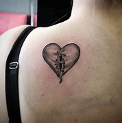 Image result for Broken Heart Clock Tattoo