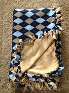 Image result for Blue and White Tie Blanket