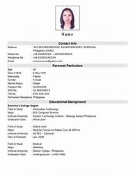 Image result for CV Job Application Form