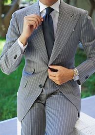 Image result for Light Grey Pinstripe Suit