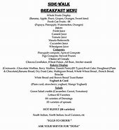 Image result for The Walk RDC Menu