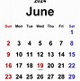 Image result for June Calendar 22024