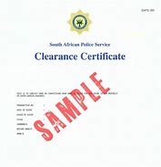 Image result for South African Police Clearance