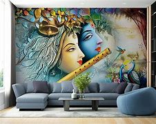 Image result for Radha Krishna Flute Wallpaper