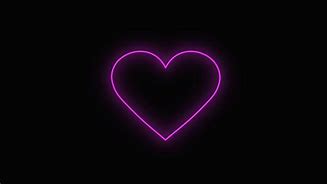 Image result for Pink Heart Neon Outline