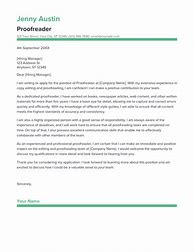 Image result for Short Cover Letter for Proofreader