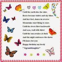 Image result for For My Granddaughter Birthday Poems