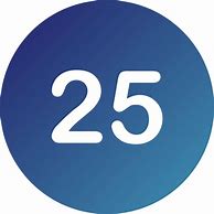 Image result for Number 25 Circle Icon