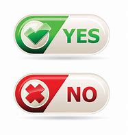 Image result for Yes No Sign