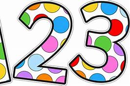 Image result for Free Printable Polka Dot Numbers