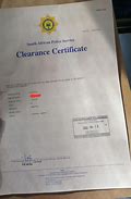 Image result for South African Police Clearance