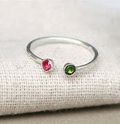 Image result for Two Stone Birthstone Rings