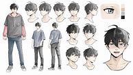 Image result for Anime Male OC Template