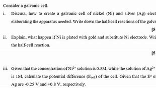 Image result for Mg and NI Galvanic Cell